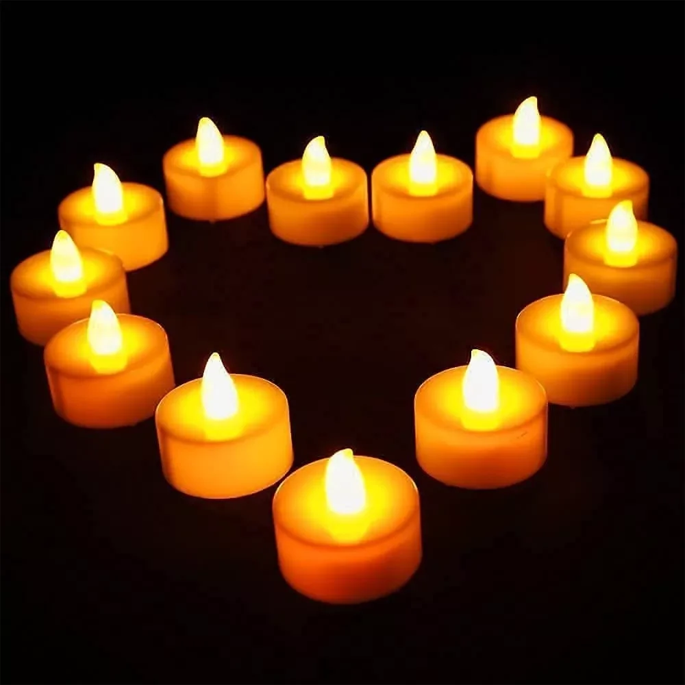 24Pcs Battery-Operated Flameless Tealight Candles with 200+Hours Lighting Capacity - Image 9