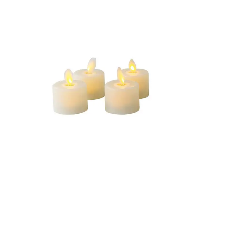 4-12 Moving Wick Flameless Tealight Candles With Remote Control for All Events - Image 6